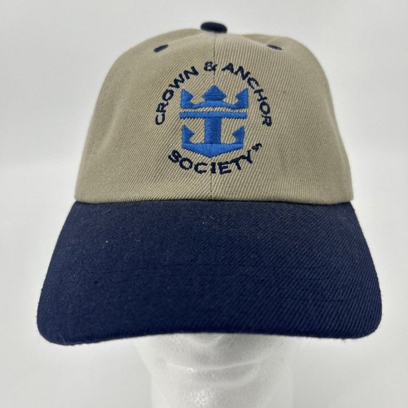 DMR Creative Other - Royal‎ Caribbean International Crown & Anchor Society Strapback Hat Cap Tan NWOT